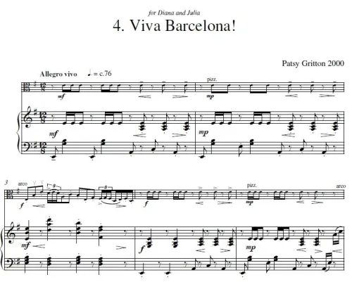 Viva Barcelona - piano example
